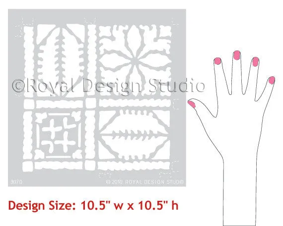 Fez Blanket Moroccan Stencil