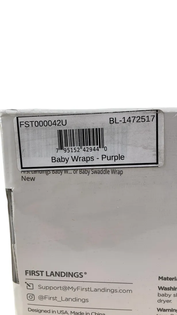 First Landings Newborn Photography Wraps, Purple