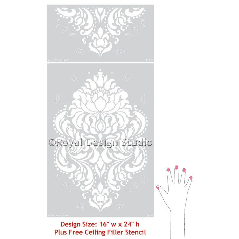 Florentine Damask Wall Stencil