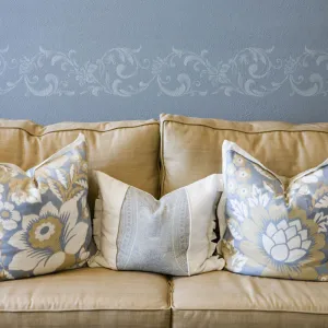 Flourish Border Stencil