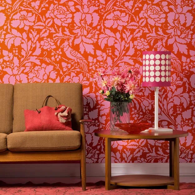 French Floral Damask Wall Stencil