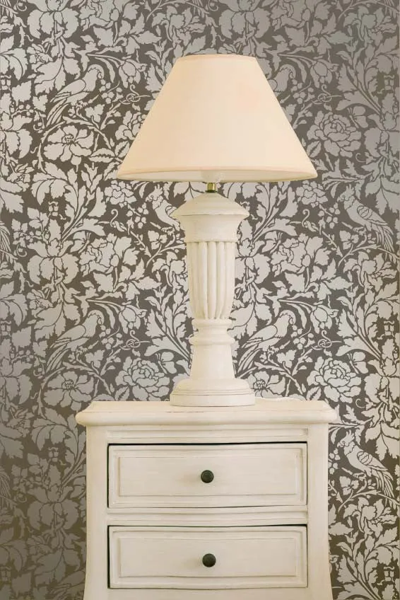 French Floral Damask Wall Stencil