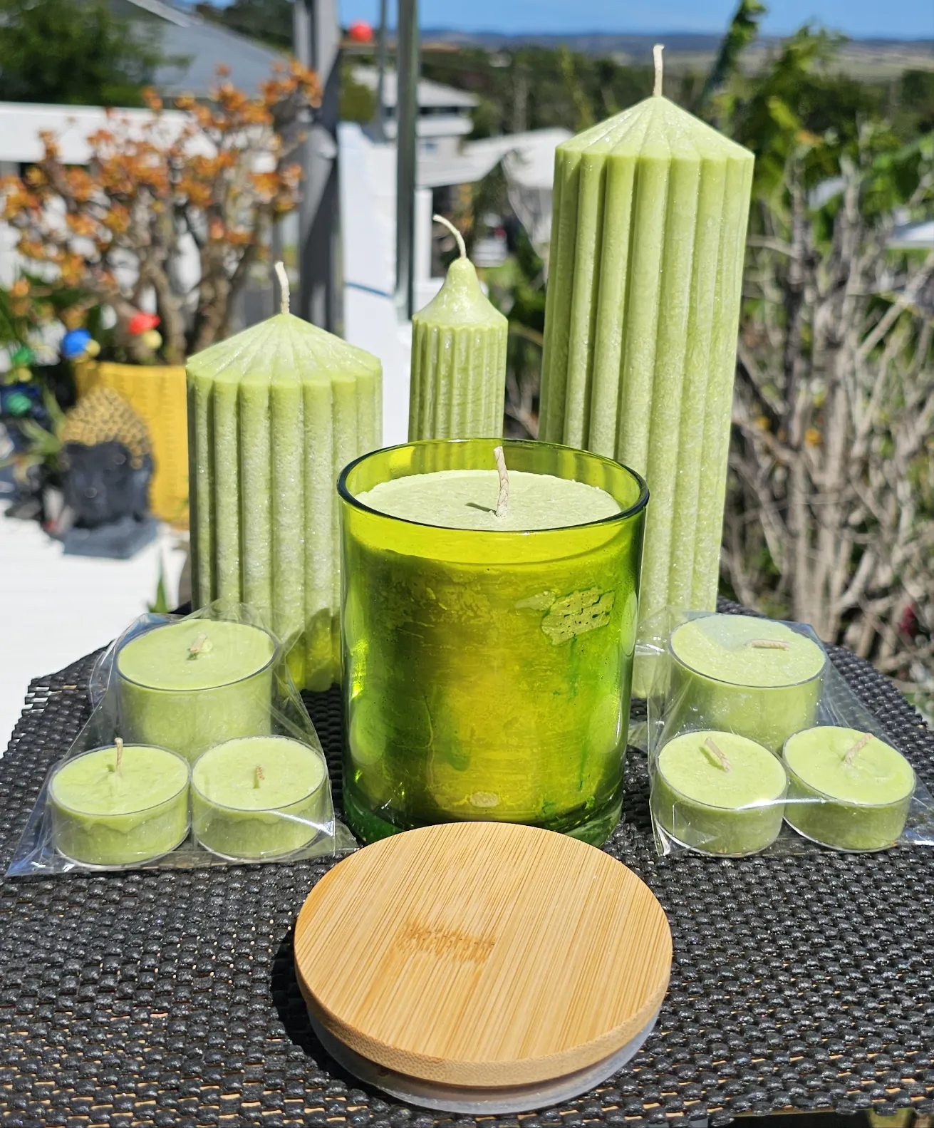 FRENCH PEAR SPA & TEA LIGHT CANDLE SET
