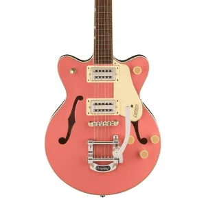 Gretsch G2655T Streamliner Center Block Jr. Double-Cut with Bigsby, Laurel Fingerboard, Coral
