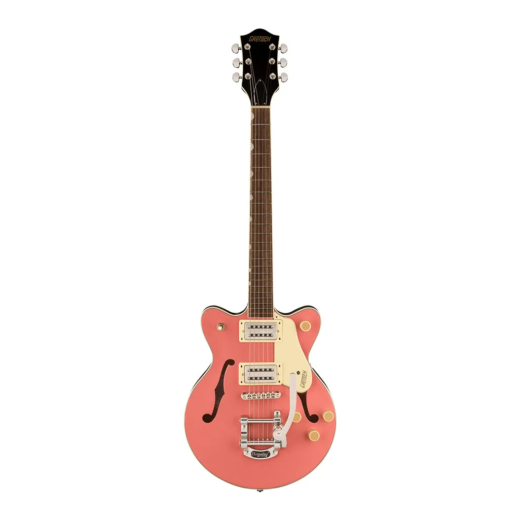 Gretsch G2655T Streamliner Center Block Jr. Double-Cut with Bigsby, Laurel Fingerboard, Coral