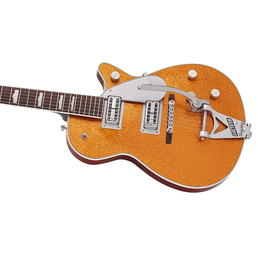 Gretsch - G6129T-89 Vintage Select 89 Sparkle Jet with Bigsby - Rosewood Fingerboard - Gold Sparkle