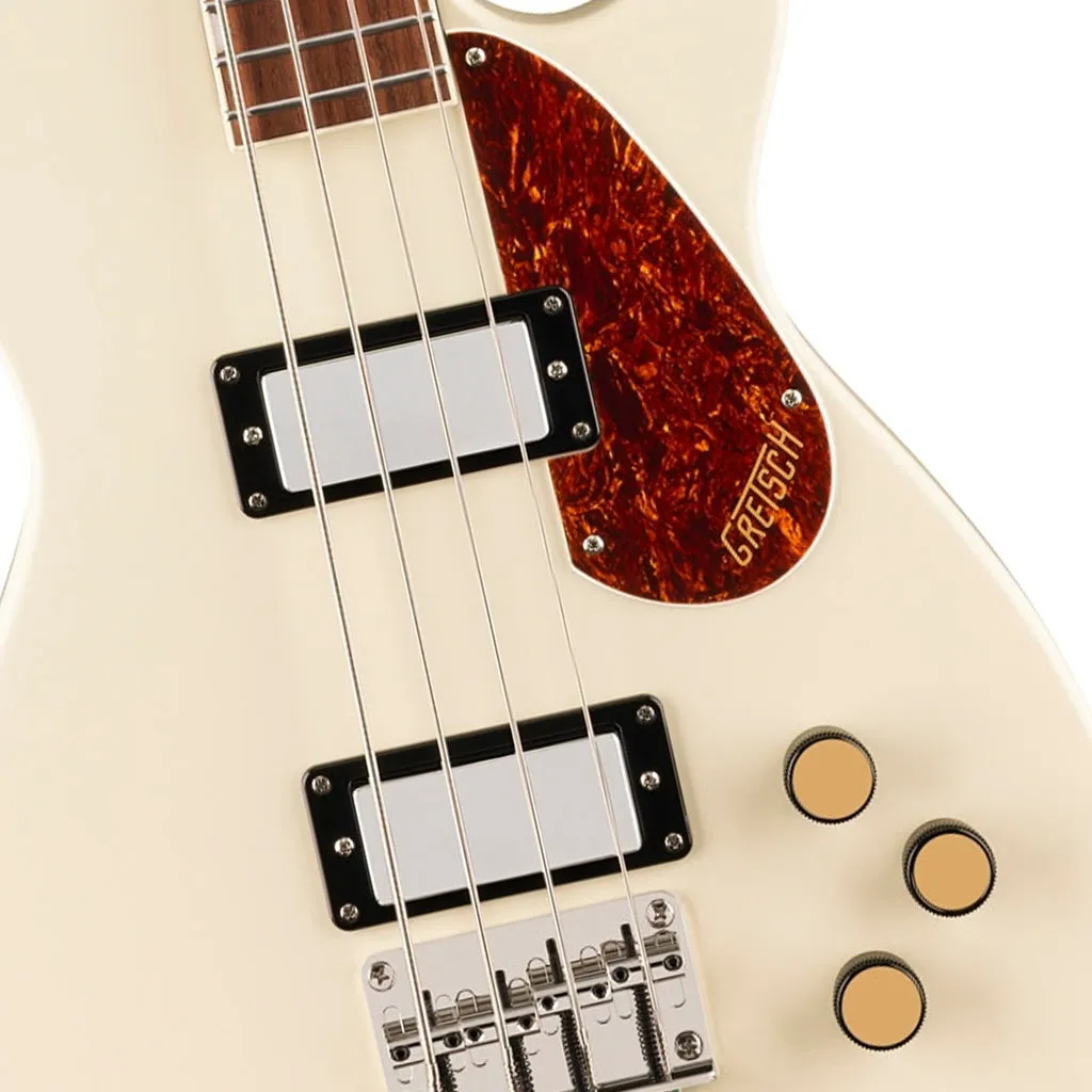 Gretsch Streamliner Jet Club Bass Single Cut and Laurel Fingerboard - Vintage White