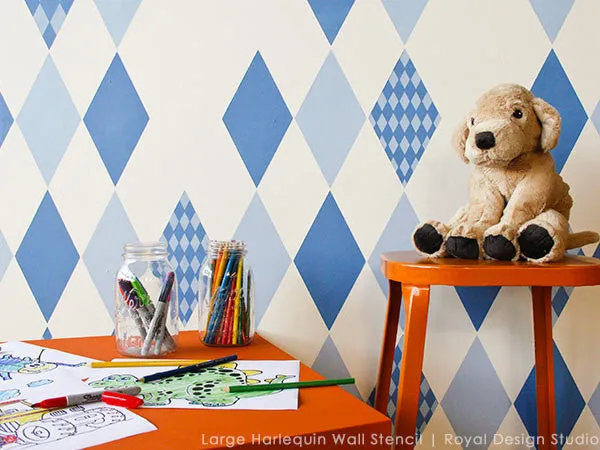 Harlequin Furniture Stencil