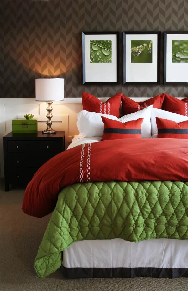 Herringbone Pattern Wall Stencils