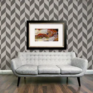 Herringbone Pattern Wall Stencils