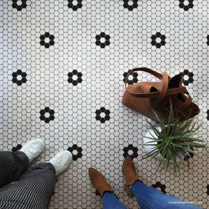 Hexagon Tile Floor Stencil