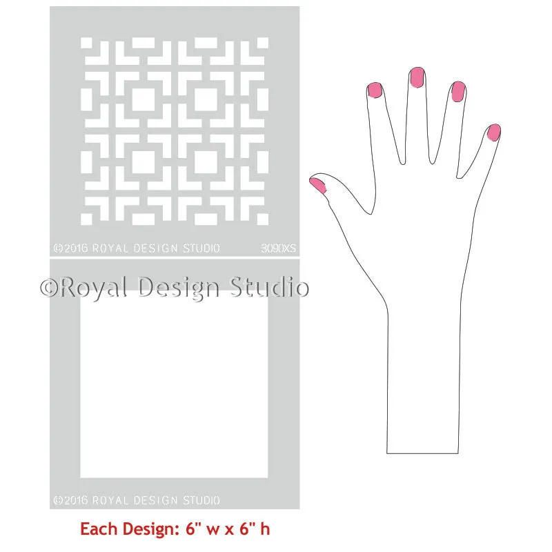Hollywood Squares Craft Stencil
