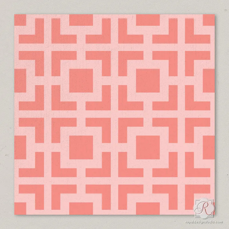 Hollywood Squares Craft Stencil