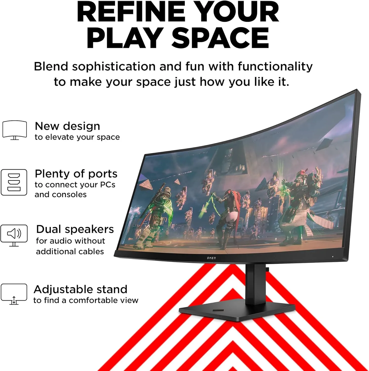 HP OMEN 34 Inch FHD IPS Gaming Monitor | 780K8AA#ABU