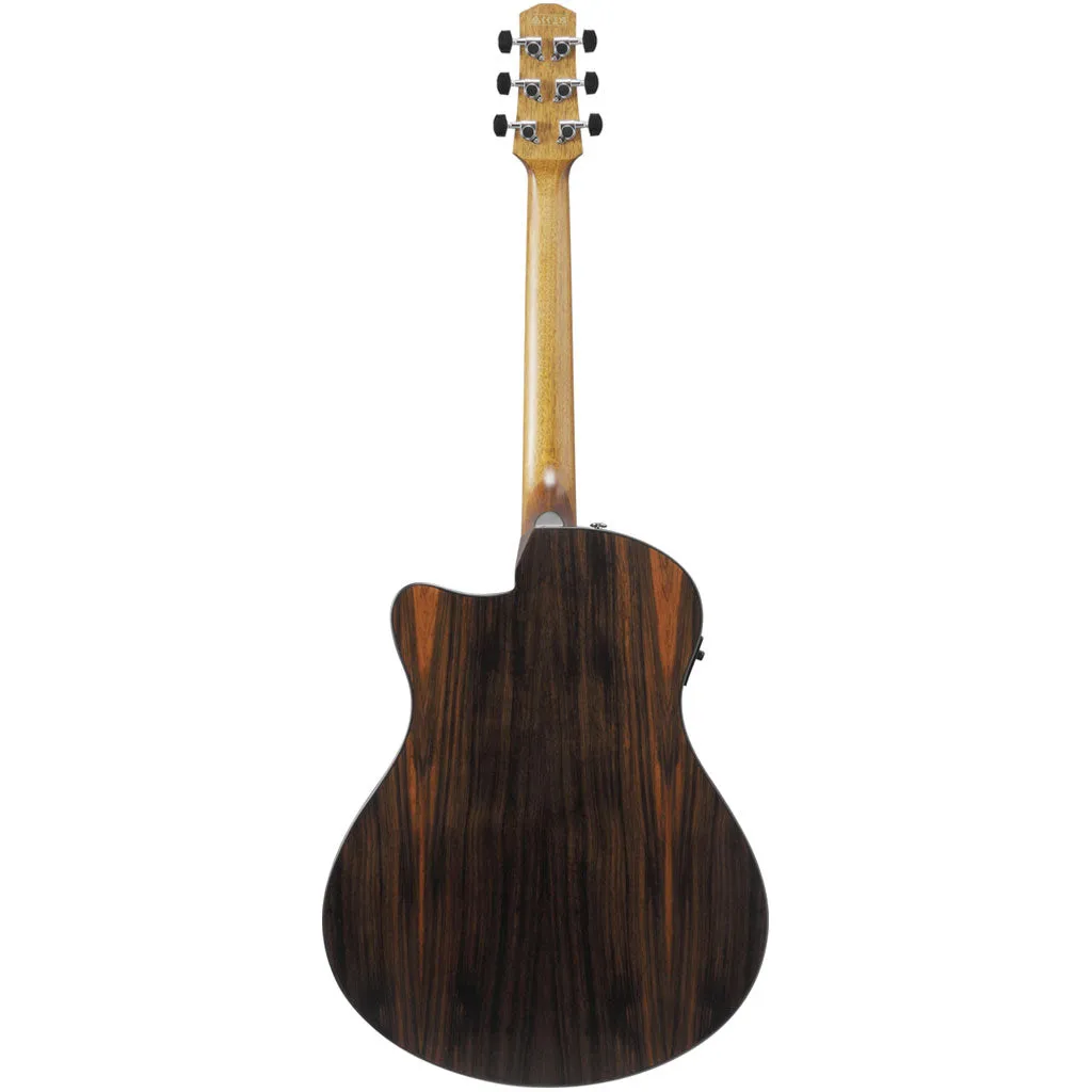 Ibanez AAM70CETBN Electro Acoustic Guitar Transparent Charcoal Burst Low Gloss