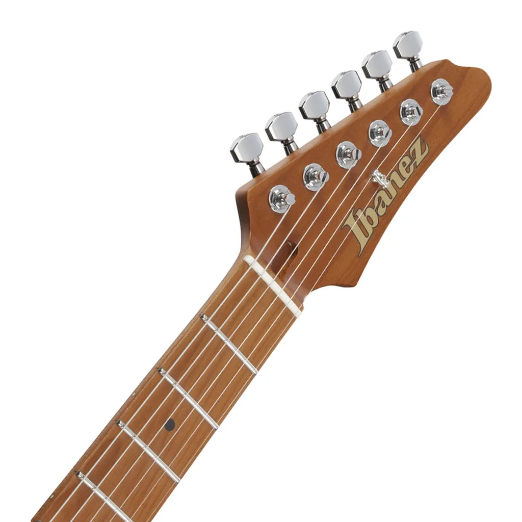 Ibanez AZ2402 Electric Guitar with Roasted Maple Fretboard and Case - Apple Green Metallic