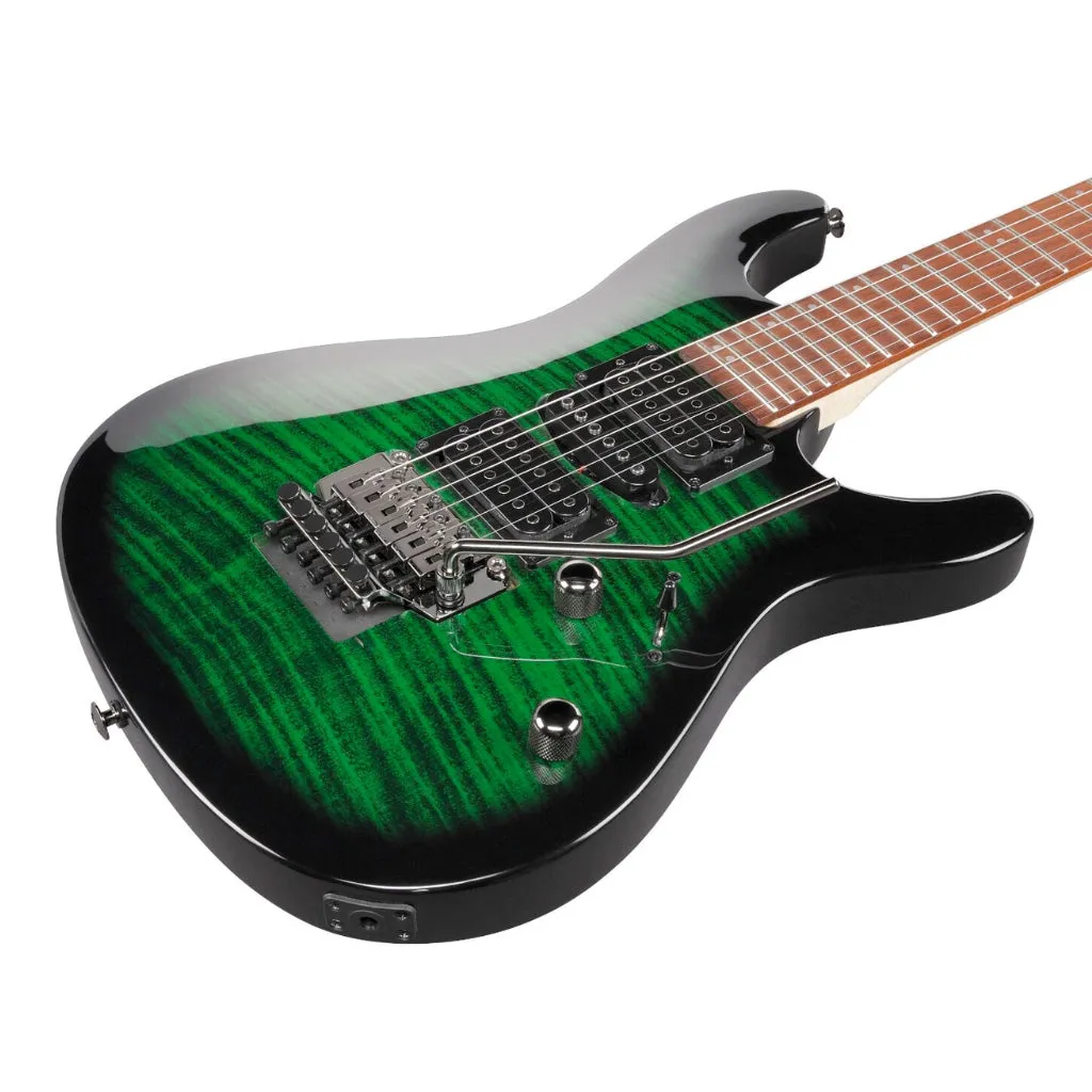 Ibanez KIKOSP3 Kiko Signature Electric Guitar - Transparent Emerald Burst