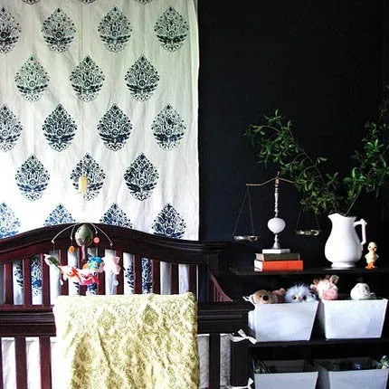 Indian Paisley Wall Stencil