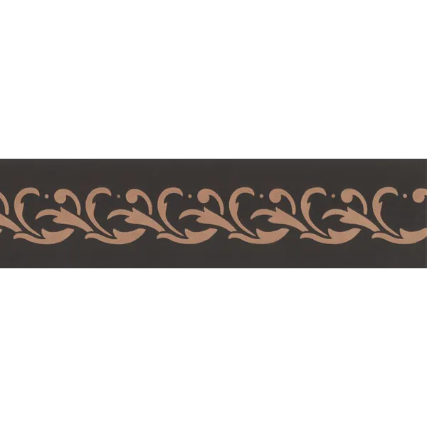 Interlacing Leaves Border Stencil