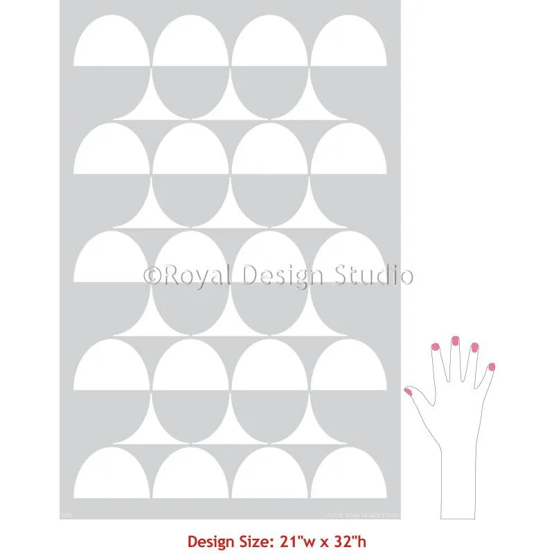 Intuition Modern Wall Stencil