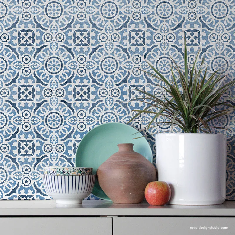 Isabella Tile Stencil