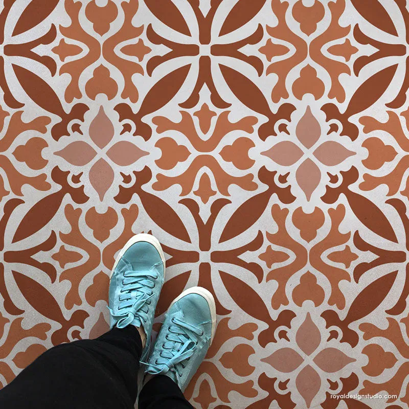 Island Dreams Tile Allover Stencil