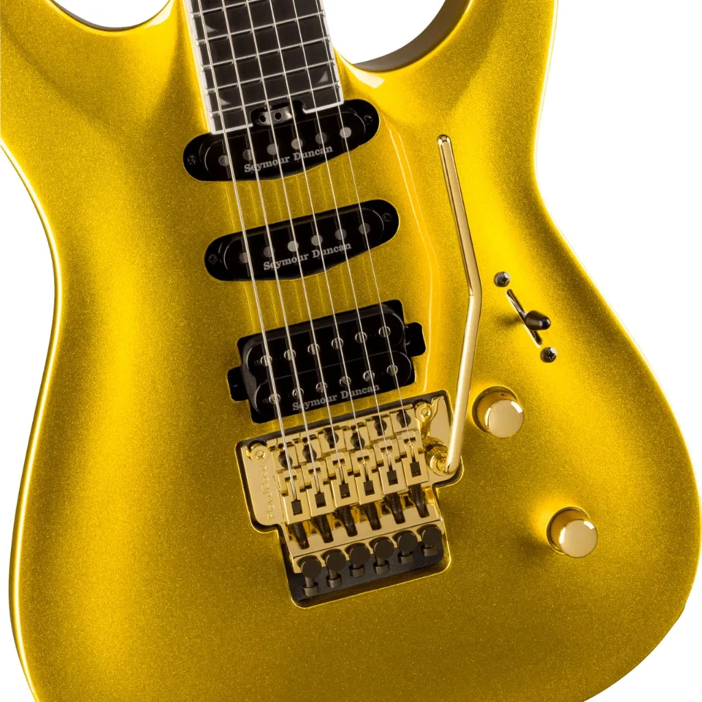 Jackson Pro Plus Series Soloist SLA3, Ebony Fingerboard, Gold Bullion