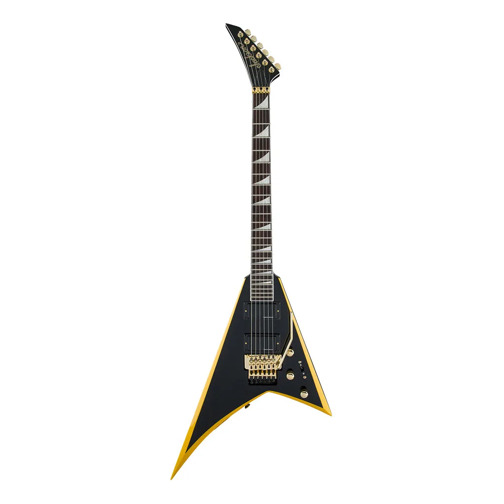 Jackson X Series Rhoads RRX24, Laurel Fingerboard, Black with Yellow Bevels | Electric Guitars | 2913636598