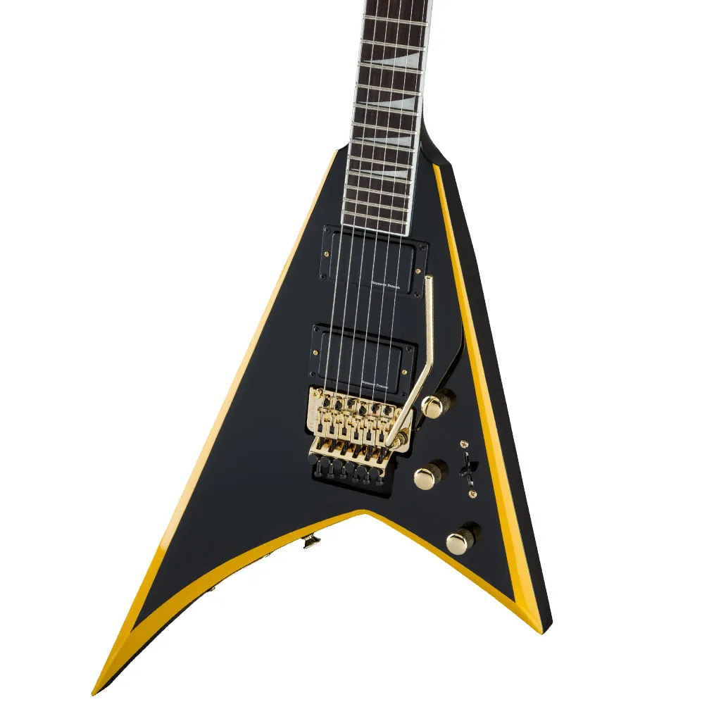 Jackson X Series Rhoads RRX24, Laurel Fingerboard, Black with Yellow Bevels | Electric Guitars | 2913636598