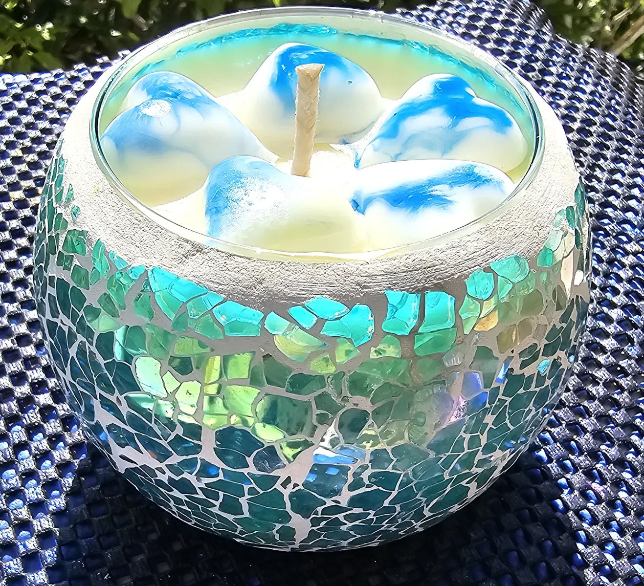 KARMA BLUE MOSAIC CANDLE