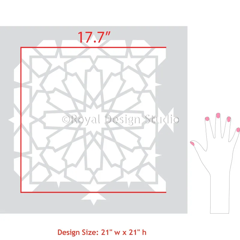 Kasbah Tile Stencil