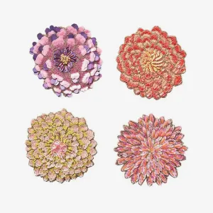 Kim Seybert | Dahlia Coaster Multi - Set of 4