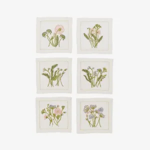 Kim Seybert | Meadow Cocktail Napkin Multi - Set of 6