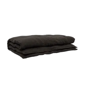 Linen Quilt | Black 200x85cm Zoco Home