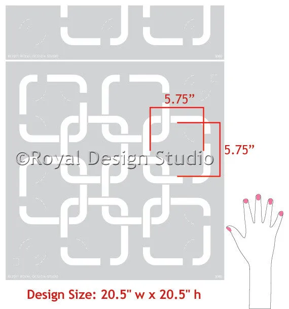 Linked In Wall Stencil