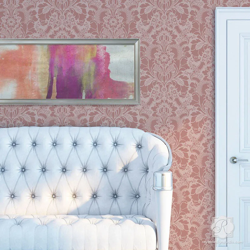 Lisabetta Damask Wall Stencil