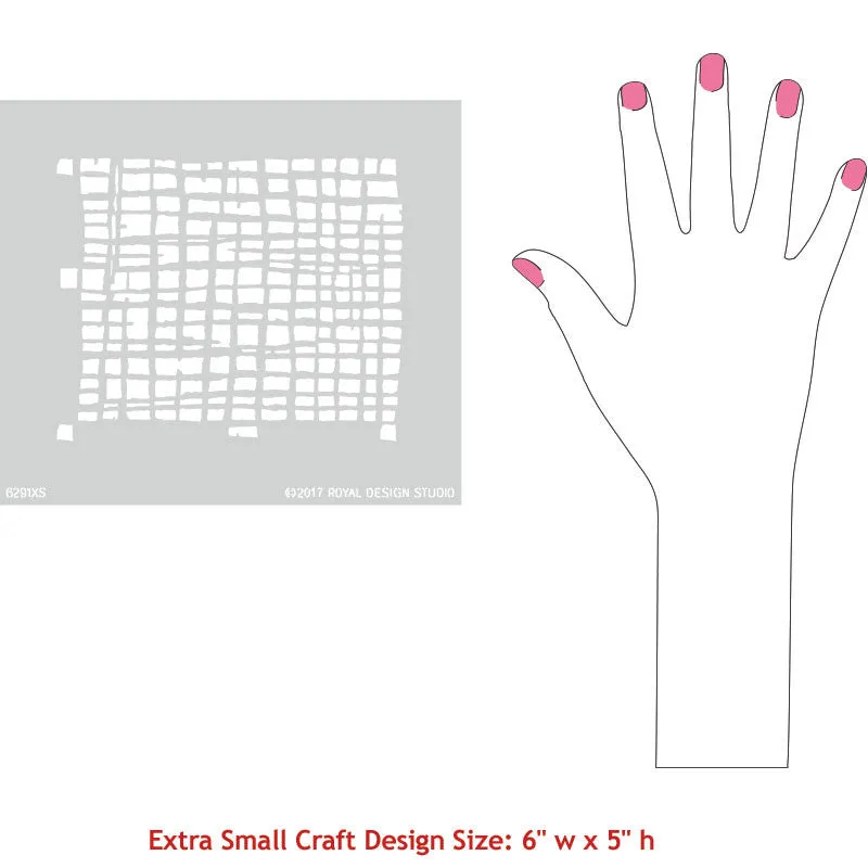 Loose Weave Craft Stencil