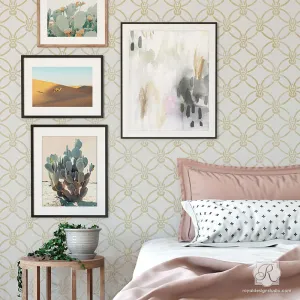 Macrame Knots Wall Stencil