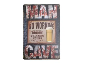 MAN CAVE  METAL ART SIGNS