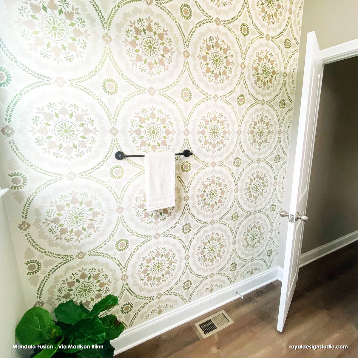 Mandala Fusion Tile Stencil