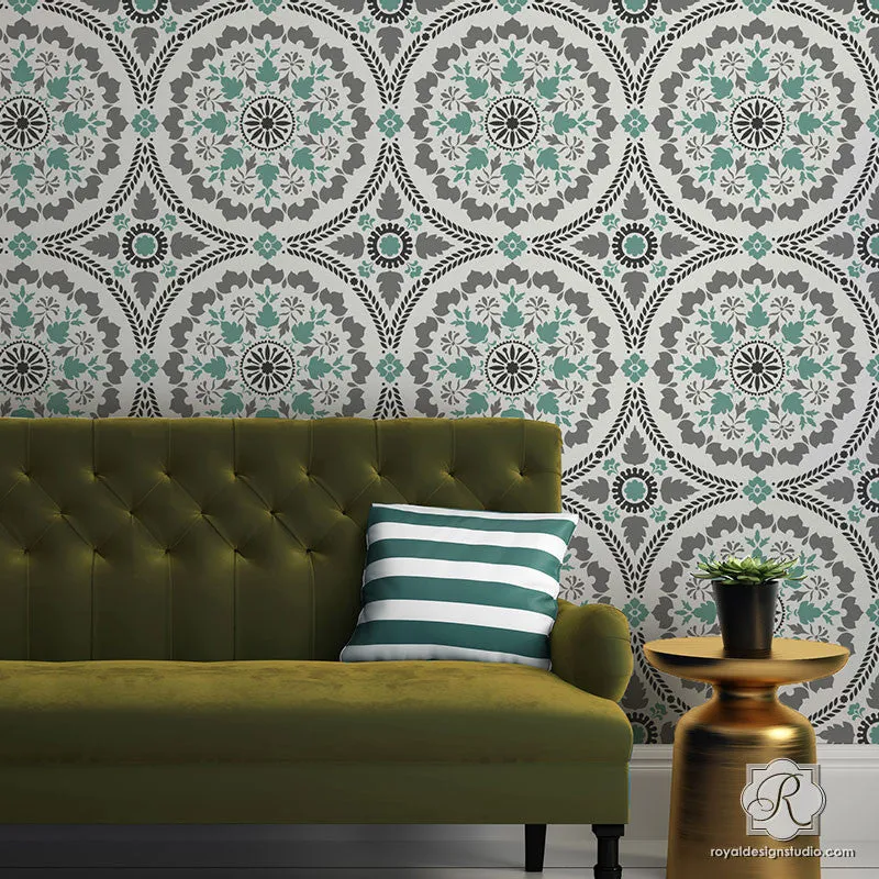 Mandala Fusion Tile Stencil