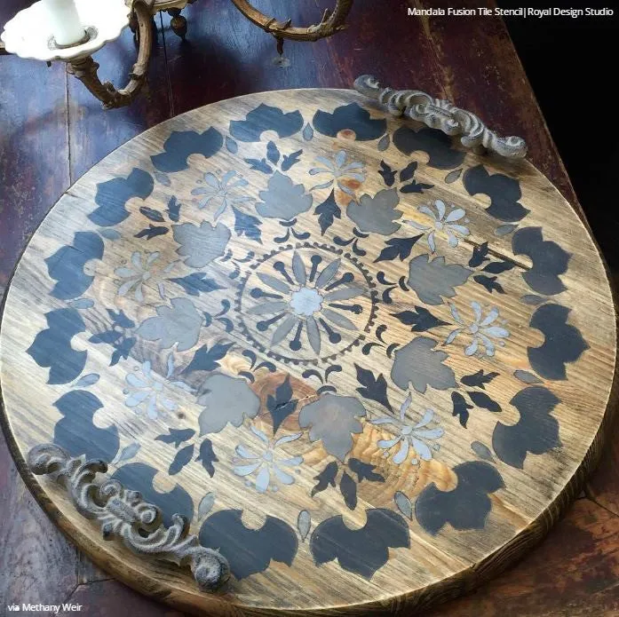 Mandala Fusion Tile Stencil