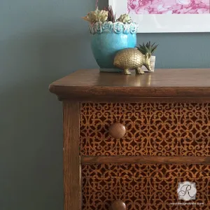 Mansion House Grille Trellis Craft Stencil