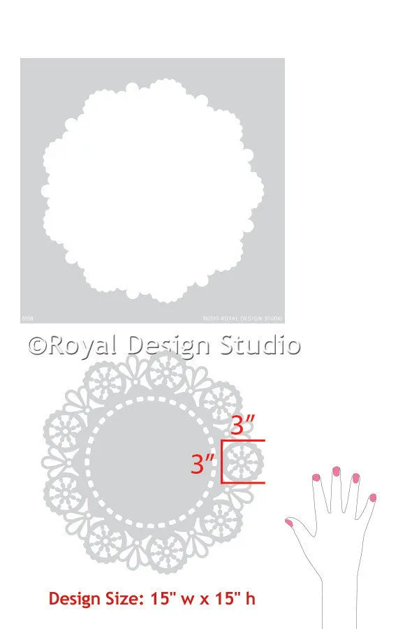 Margaret Lace Doily Stencil