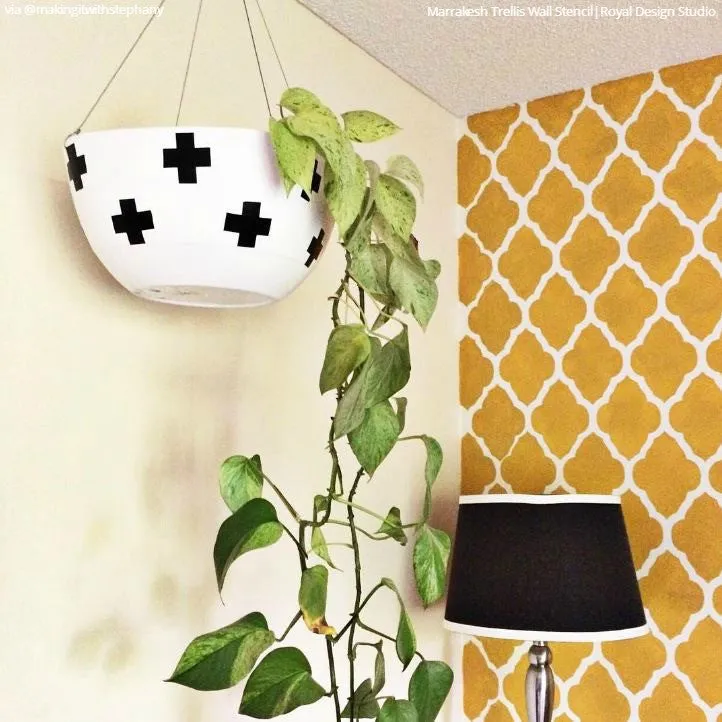 Marrakesh Trellis Moroccan Wall Stencil