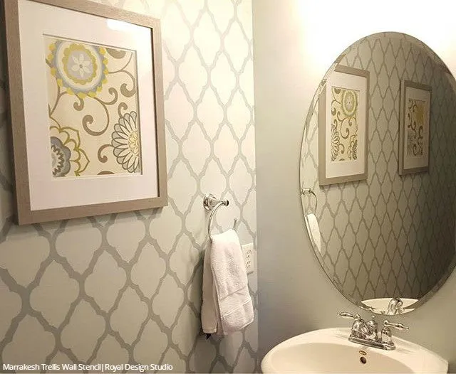 Marrakesh Trellis Moroccan Wall Stencil
