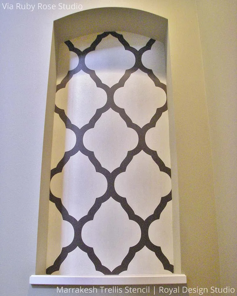 Marrakesh Trellis Moroccan Wall Stencil