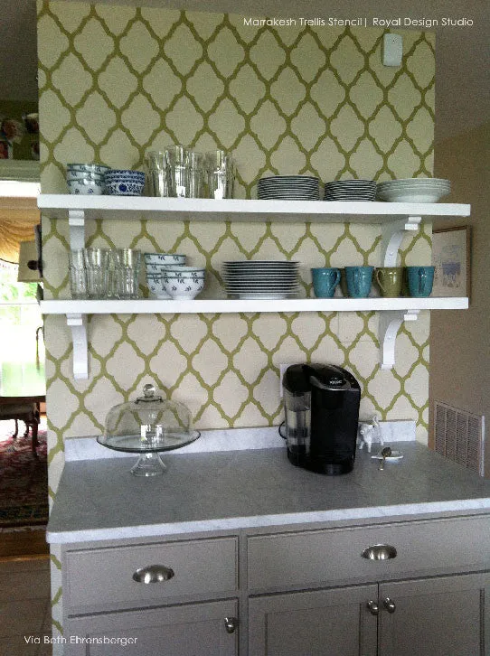 Marrakesh Trellis Moroccan Wall Stencil