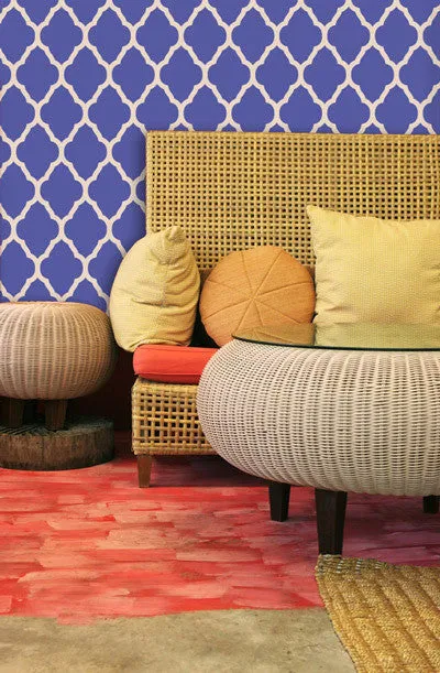 Marrakesh Trellis Moroccan Wall Stencil