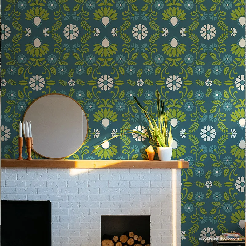 Meadowland Wall Stencil
